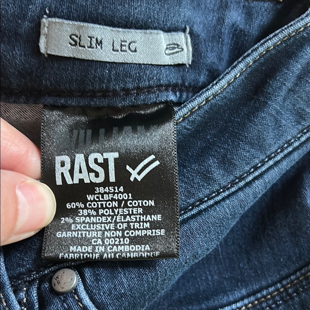 Ras Men's Slim Leg Jeans - Blue